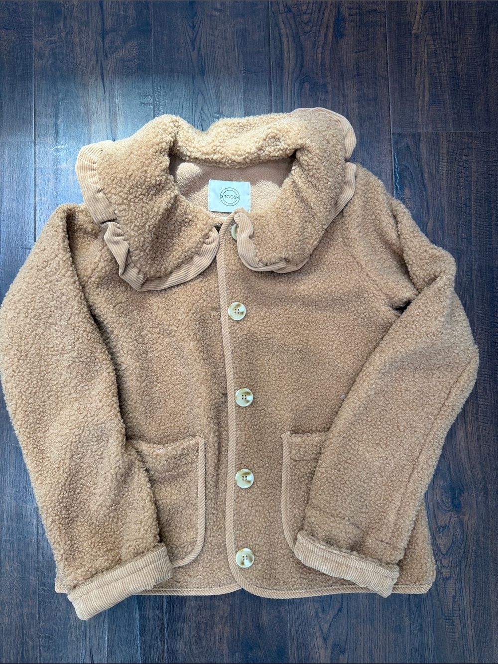 Stoosh Cozy Sherpa Jacket in Camel XS NWT